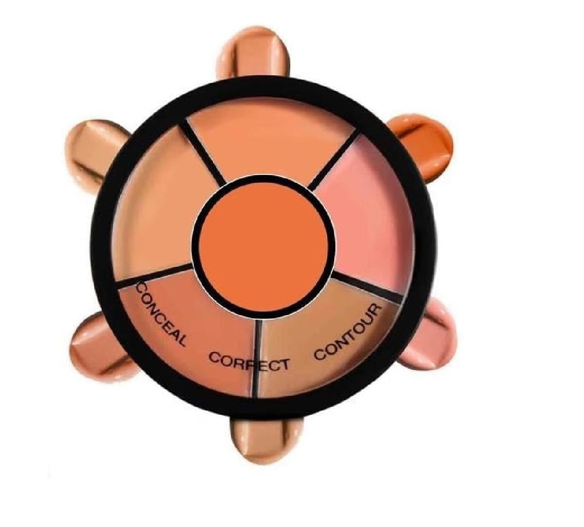 GLAMWAY Cosmetics Ultra Pro Concealer Palette Waterproof ConcealerCorrector With Full Coverage |Easily Blendable Concealer| 3 in 1 Palette- Conceal Corect & Contour | Crease Resistance |Long Lasting |Oil Control with Matte Finish | Toxic & Cruelty Free | Concealer 6-IN-1 Shades (02, 18 gm)-image-42