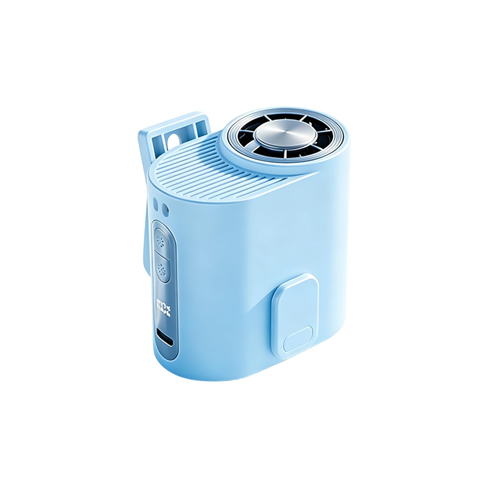 FROMCEO Quiet Operate USB Rechargeable Waist Fan Low Noise Portable for Outdoor Sports Travel Easy Travel