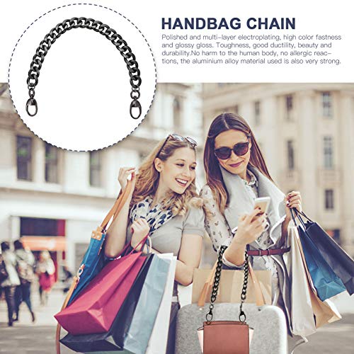 VALICLUD Correntes de metal para bolsa de mão com fivelas, elegante bolsa de ombro, alças transversa