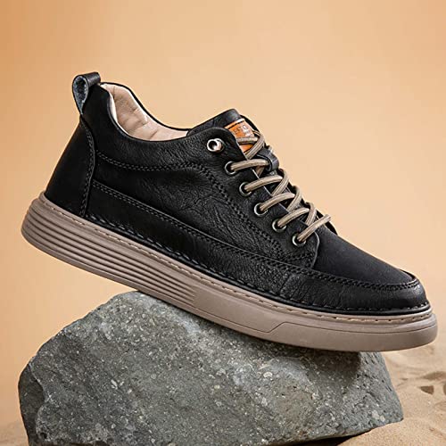 CERYTHRINA Elevator Shoes for Men - Height Increasing Sneakers, 2.5 Inches Taller, Leather Casual Shoes with Height Increase Insoles4