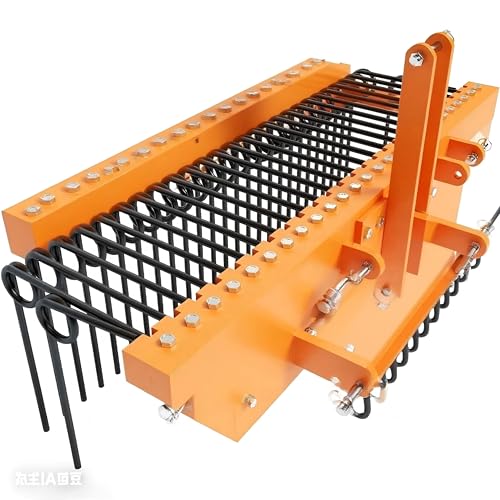 72-Inch Pine Straw Rake with 30 Spring Tines. Protective Coating