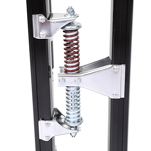 lyrlody Trockenbau Stelzen, Verstellbare Arbeitsstelzen aus Alu Verputzen Werkzeug Stelzen Maler für Trockenbauer, Deckenbauer und Maler, 24-40 Zoll, Belastung 225Ibs(Silber)