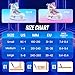 Adjustable Ice Skates for Kids Girls Boys, 4 Size Adjustable Beginner Ice Hockey Skates for Youths Teen, Warm Ice Skating Shoes with Electroplated color-changing blades for Outdoor and Rink, Blue