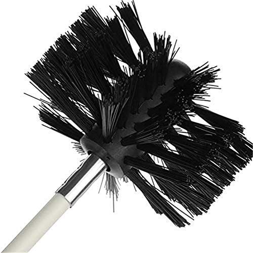 Kit de nettoyage de conduits de sécheuse, brosse en nylon pour chaudière de cheminée Brosse de nettoyage de tuyau flexible pour nettoyer la paroi intérieure tubulaire de la cheminée (1 baguettes)