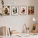 LCRBF Funny Vegetable Kitchen Wall Art Prints Set of 4, Quirky Home Decor, Whimsical Potato Pickle Tomato Carrot Food Wall Art Poster Artwork for Home Kitchen Dining Room Decor, 8x10 Unframed