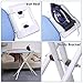 king do way 30'' L x 13''W x 33''H Opensize 4-Leg Tabletop Ironing Board with Iron Rest Simple Design Blue