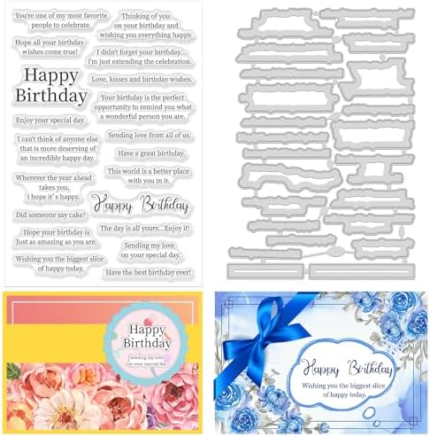 Happy Birthday Metal Cutting Dies Diy Scrapbooking Album - United Arab Emirates