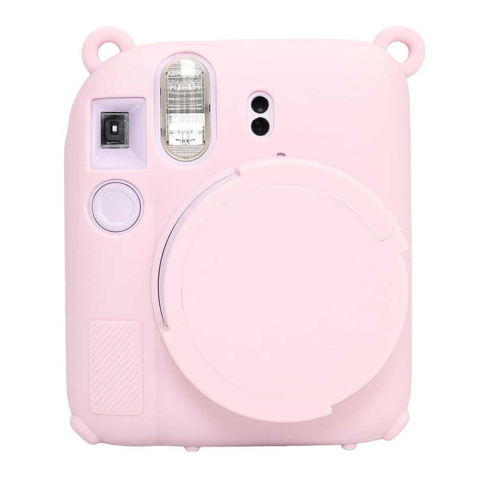 AEXUTDA Case for Instax Mini 12 Camera，Mini12 Camera Silicone Case , Anti-Scratch Slim Fit Soft Skin, Mini 12 Accessories with Detachable Lens Cover,