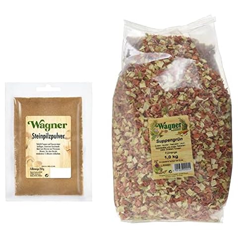 Wagner Green Forest Steinpilzpulver, 1er Pack & Wagner Gewürze Suppengrün Suppengemüse Cover