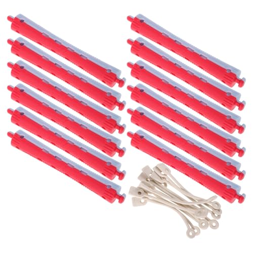 PAMINGONO 12 piezas Unidades Varillas Permanentes de Plástico para Rizos Pelo Rulos para Cabello Seguros y Fiables Moldeador Ondas Frías para Peluquería Profesional y Uso Doméstico