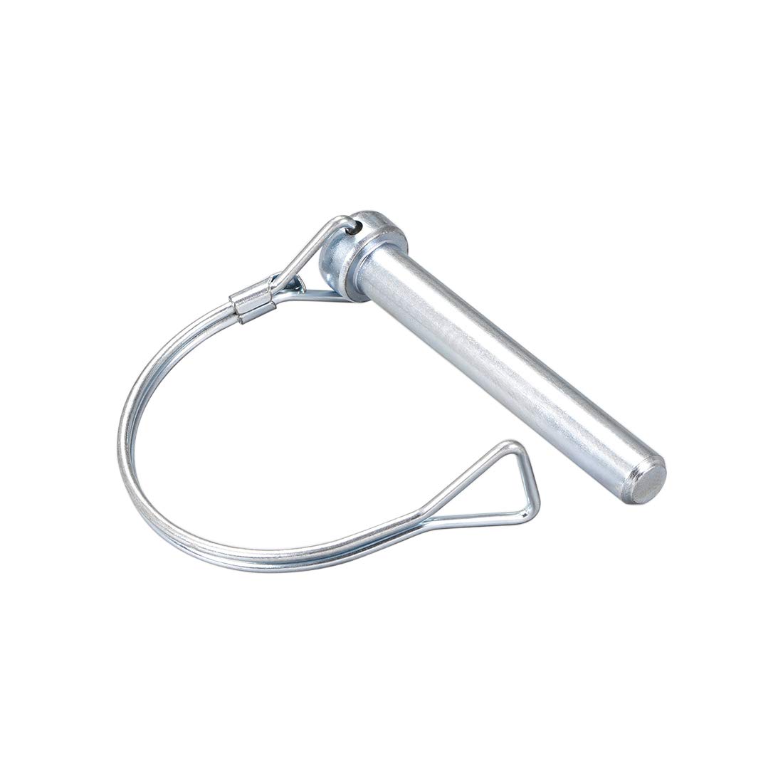 sourcing map Goupille Verrouillage Arbre 10mm x 70mm Goupille Attelage pour Remorques Agricoles Chariots Pelouse à Arch Rond 5Pcs