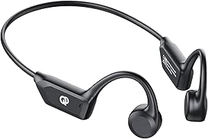 Bone Conduction Headphones, Open Ear Headphones Wireless Bluetooth with Mic, Superior Sound Running Headphones 10H Playtime, Comfortable Fit Waterproof for Music, Workouts, Travel asin的图片
