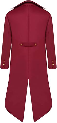 Miniatura 2 de Frac Steampunk Renacentista Disfraces de Halloween para Niños, Chaqueta Medieval de Pirata Vampiro Victoriana Levita para Niños