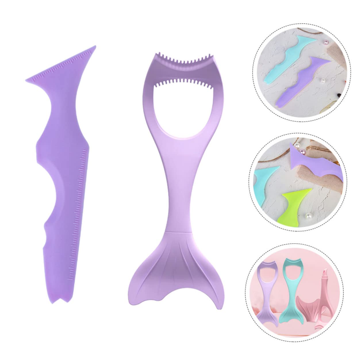 Ipetboom 5 Juegos De Plantillas Para Delineador De Ojos Protector De Delineador Rímel Dibujo Para Mujeres Herramientas De Maquillaje 2 Piezas X 5