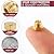 10Pcs Brass Jet Nozzle Propane Orifice Kit - Grill Replacement Parts High Pressure Nozzle Griddle Accessories Kit - Propane Burner Replacement Parts LP Gas Hose Nozzle Conversion Kit