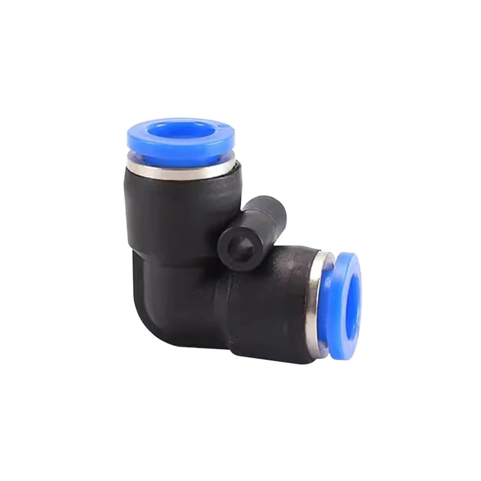 Conectores Neumáticos 10 Uds codo de grado PV conector rápido neumático de plástico 4mm 6mm 8mm 10mm 12mm tubo de manguera de aire conector de agua de empuje(PV-12,50 PCS)