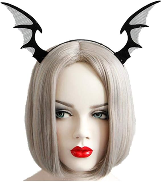 SOUTHSKY Batgirl Women Headband Hair Clip Hoop with Witch's Magic Hat for Party For Halloween Costume Cosplay Party