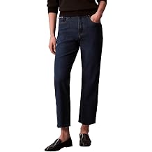 Calvin Klein Womens High Rise Straight Fit Jeans