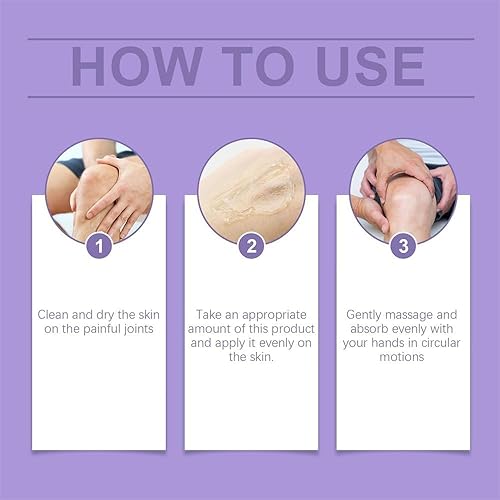 Miniatura 4 de 2 unidades de gel morado para articulaciones, crema de masaje relajante, actividades articulares en todo el cuerpo, alivia las rodillas, el lumbar,