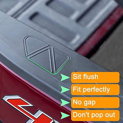 Jkcover Bed Rail Stake Pocket Covers Compatible With 2014-2018 Chevy Silverado/Gmc Sierra 1500 And 2015-2019 Silverado/Sierra 2500/3500 Hd Accessories, Truck Tonneau Covers Stake Holes Plugs (2Pcs) #TOP4