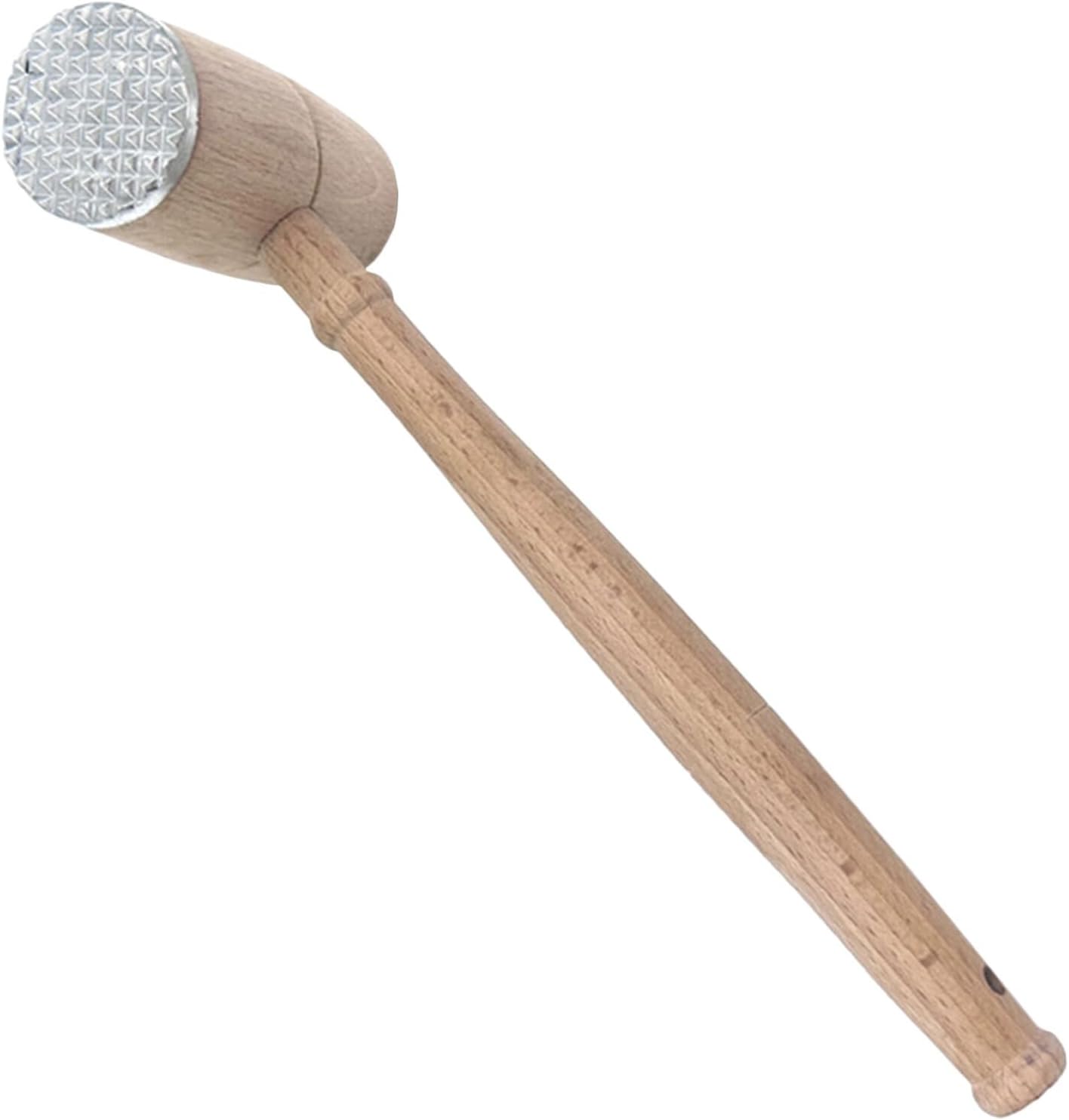 Martillo ablandador de carne doble cara con mango de madera