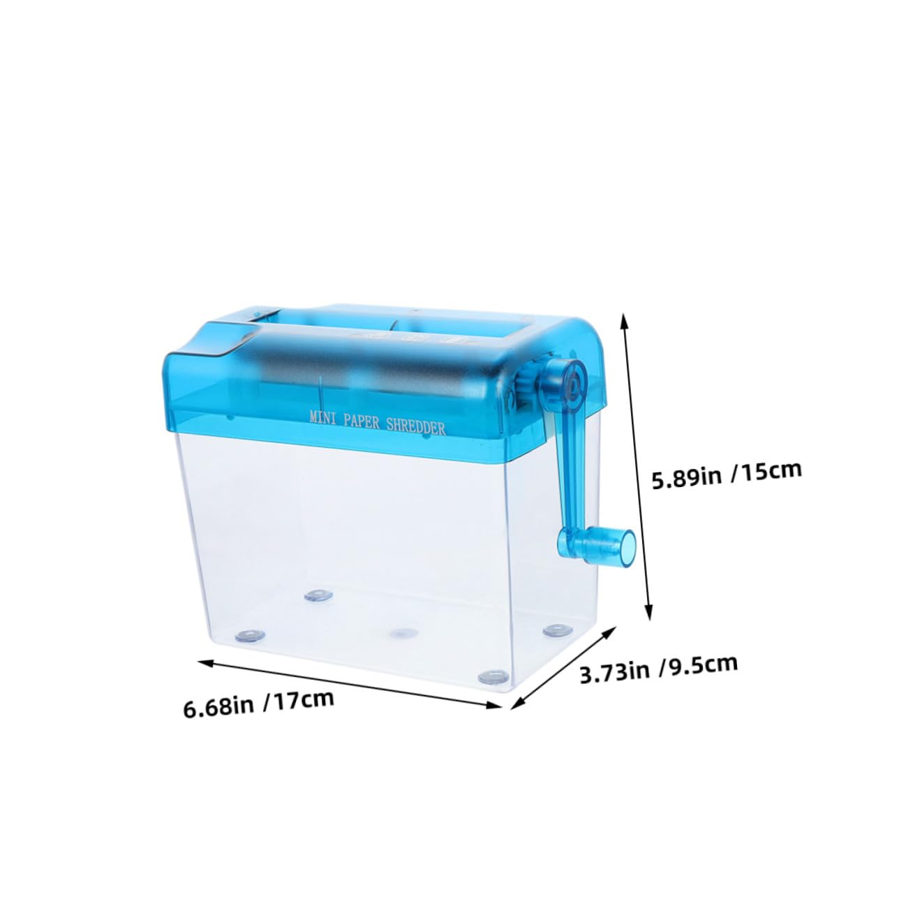 DOITOOL 2 Piezas Trituradora de Portátil Manual Mini Diseño de Manivela para Oficina Escuela y Papel Shredder Seguro y de Unidades Rosa y Azul