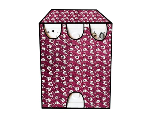 Image of Front Load Fully Automatic Washing Machine Cover for 6.5kg to 8kg | Waterproof & Dustproof Polyester Cover with Zip Closure | Suitable with Samsung, IFB, LG, Bosch & More (61 x 61 x 87 cm)