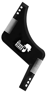 The BEARD BLACK Beard Shaping & Styling Tool with Inbuilt Comb, Perfect for Line Up & Edging, Use with Beard Trimmer or Razor