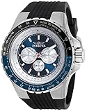 Invicta Men's Aviator 50mm Silicone Quartz Watch, Black (Model: 32916)