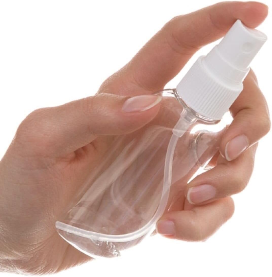 Şeffaf Sprey Başlıklı Cam Şişe 100 Ml 6 Adet, KİMLAB-1000