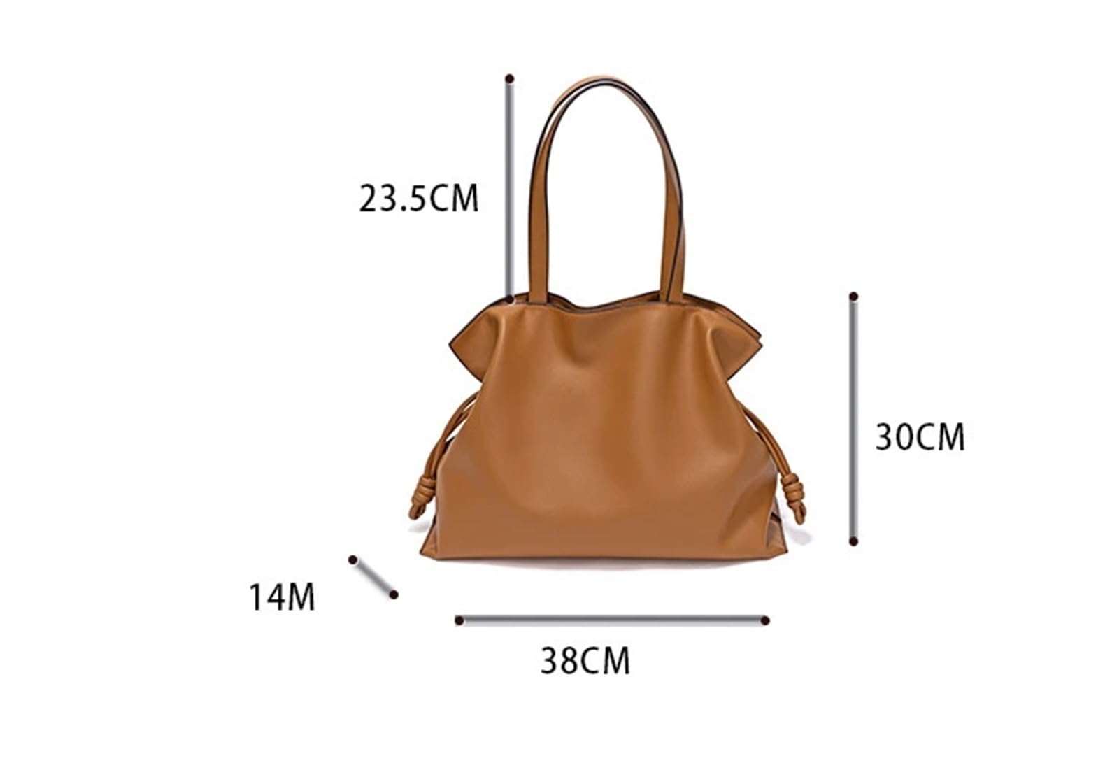 Leder Extra Große Umhängetaschen Frauen Handtasche Bucket Bag Designer String Tote für Büro, Schule, Einkaufen, Reisen(White)