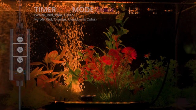 Image of hygger Dual-Channel Controller Submersible Aquarium LED Light, 24 /7 Mode Full Spectrum Hidden Fish Tank Light with 3 Rows Beads 7 Colors Auto On Off, Adjustable Timer Brightness (3)
