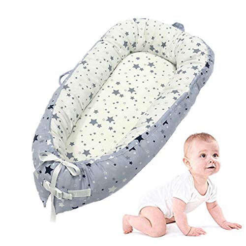 Baby-Nest 0-8 Monate 100% Baumwolle, Helfen Sie Ihrem Baby, Besser Und Tiefer Zu Schlafen (Größe: 80 X 50 Cm (Color : E) Cover