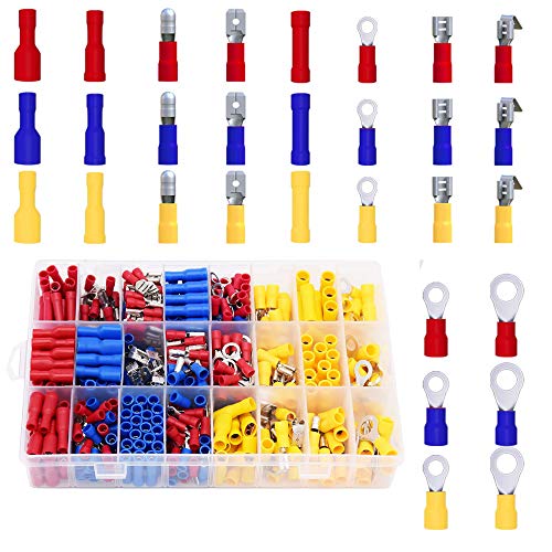 ? Crimp Terminal Assortment ( Butt, Ring, Spade, Quick Disconnect) For Automotive, Marine & DIY Wiring – Waterproof, Secure Wire Connections