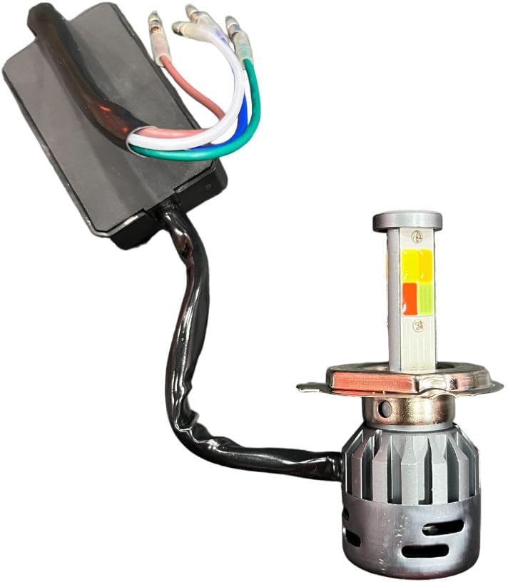 VermsBikers HJG original M3 mini 4 color AC-DC H4 socket Led Headlight Bulb 12V-80V/80W for all motorcycles Pack Of 1-image-45