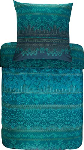 Preisvergleich Produktbild Bassetti Fermo Bettwäsche, Satin, grün, 155X220