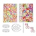 Bambini Perline Kit 981PCS, Perline per Braccialetti Bambini, Perline Fai-da-Te Perline e Creazione di Gioielli per Bambini Perline Colorati per Collane Gioielli Regalo Festa Fai da Te con Accessori