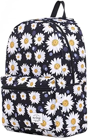 HotStyle TRENDYMAX Backpack for School Girls & Boys, Durable and Cute Bookbag with 7 Roomy Pockets, Daisies