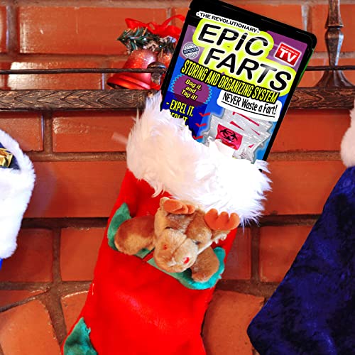 Epic Farts Storing And Organizing System Fart Bags 5 Pack Funny Fart Gags for Friends Silly Stocking Stuffers for Teens Fart Humor Fart Pranks Biohazard Bags For Fart Collection Gas Containers
