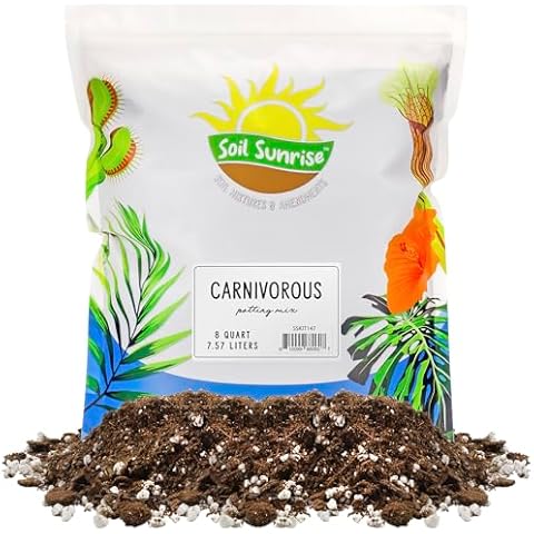 Carnivorous Plant Potting Soil Mix (8 Quarts), Ideal Additive for Venus Fly Traps, Sundews, and Pitcher Plants Cover