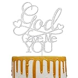 Wedding cake decorations, 'God gave me you' cake decorations for weddings, engagements, wedding receptions