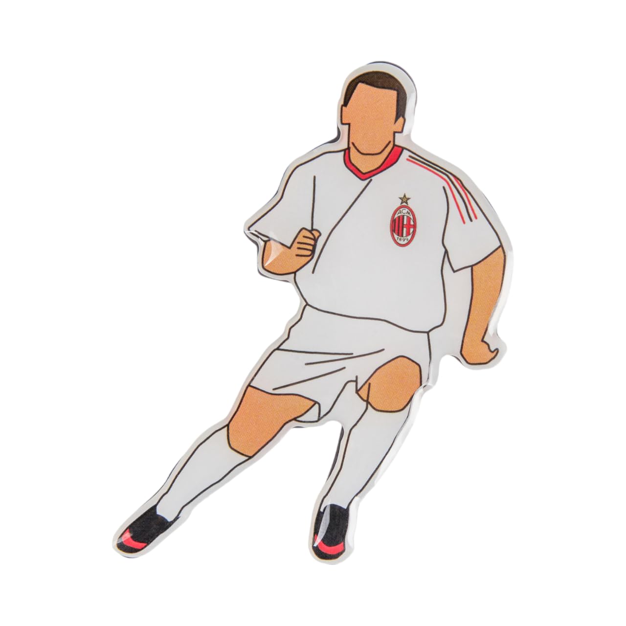 Trade Con GmbH AC Milan Magnet Season 2002/03, Iconic Moments of the Club, Official Product, White, Normale, Classic