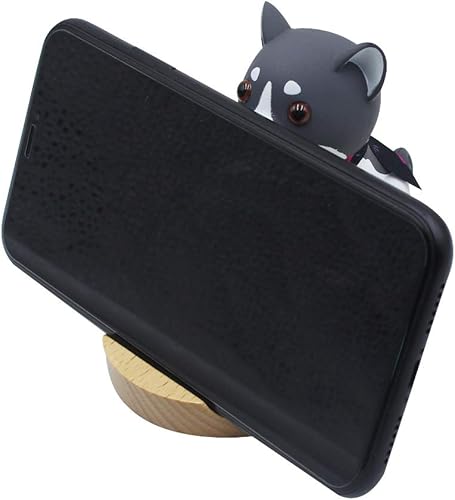 Miniatura 20 de Lindo perro teléfono celular titular de madera Smartphone escritorio titular para teléfonos móviles Animal teléfono soporte escritorio ornamento