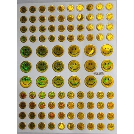 Amazon キラキラシール 3枚入り スマイル ニコちゃん シール ステッカー おもちゃ