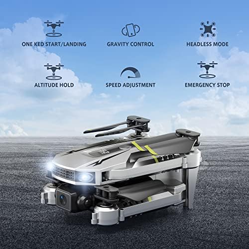 TOPRCBOXS S2 Mini Drone with Camera for Kids and Adults, 1080P FPV Camera Drone Toy Gift for Teenager Boys Girls, RC Quadcopter with Adjustable Speed, 3D Flips, One-key Start, 2 Batteries
