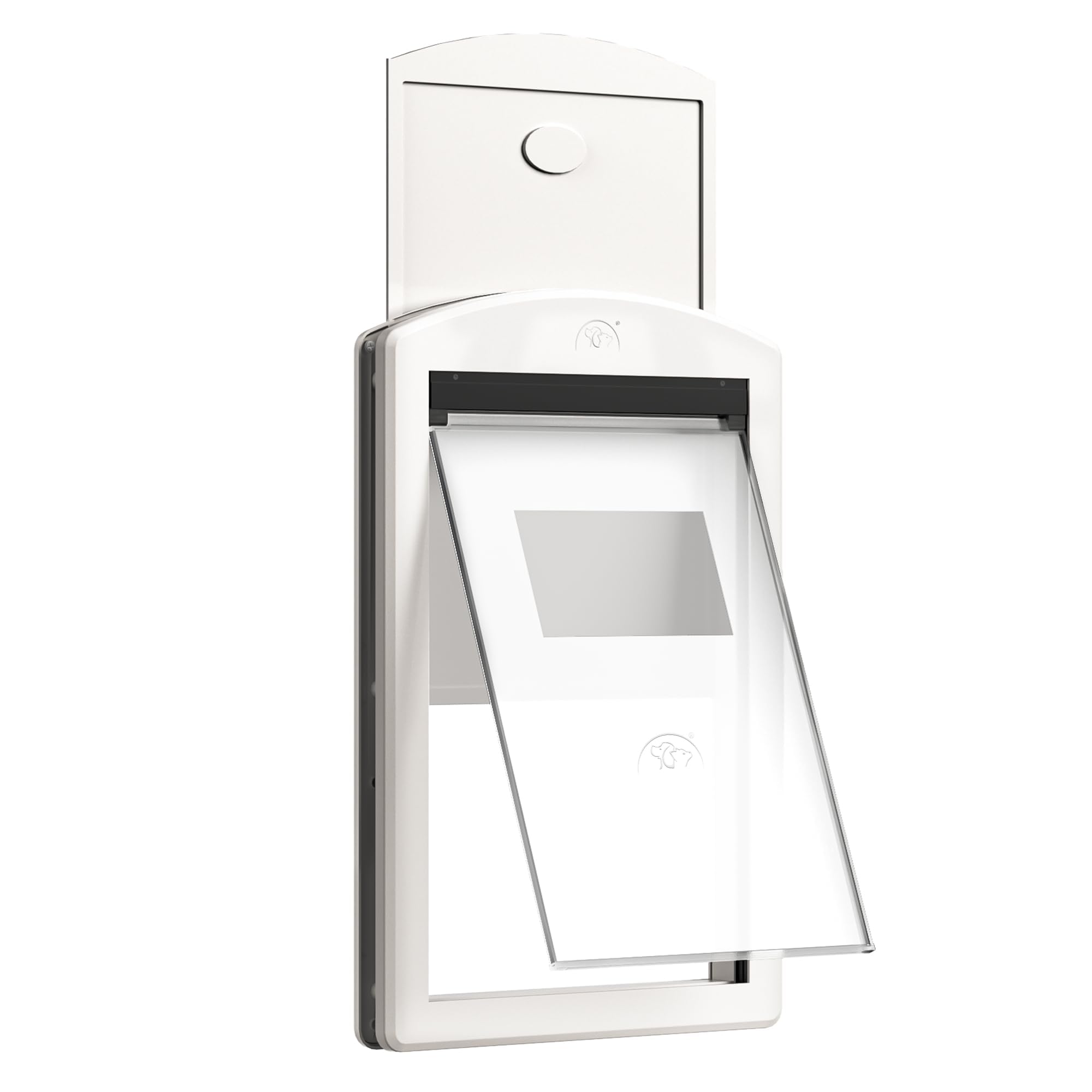 MAVRICFLEX Dog Door for Large Dogs, White Frame Door for Large Dogs and Pets, Plastic Doggy Door and Medium Pets with Sliding Lock Panel and Magnetic Flap, Doggie Door