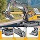 ADDLIVE Ferngesteuerter Bagger, 1 : 20 Bagger Spielzeug, 2,4 GHz Wiederaufladbar Ferngesteuertes Auto Ba-gger, RC Ba-gger mit Licht Ton und Metallschaufel, 680° Drehung, Ferngesteuertes Auto 3 Jahre