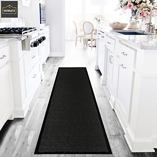 Homatz Hallway Runner Rug Heavy Duty Non-Slip Rubber Back, Anthracite 60x120cm Long Runner, Dirt Trapper, Water Absorbent Mat - Image 2