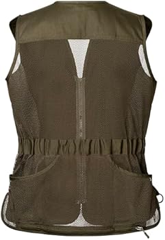Beretta Uniseks schietvest, universeel voor heren en dames, groen/bruin, trap en skeet-vest, schietvest