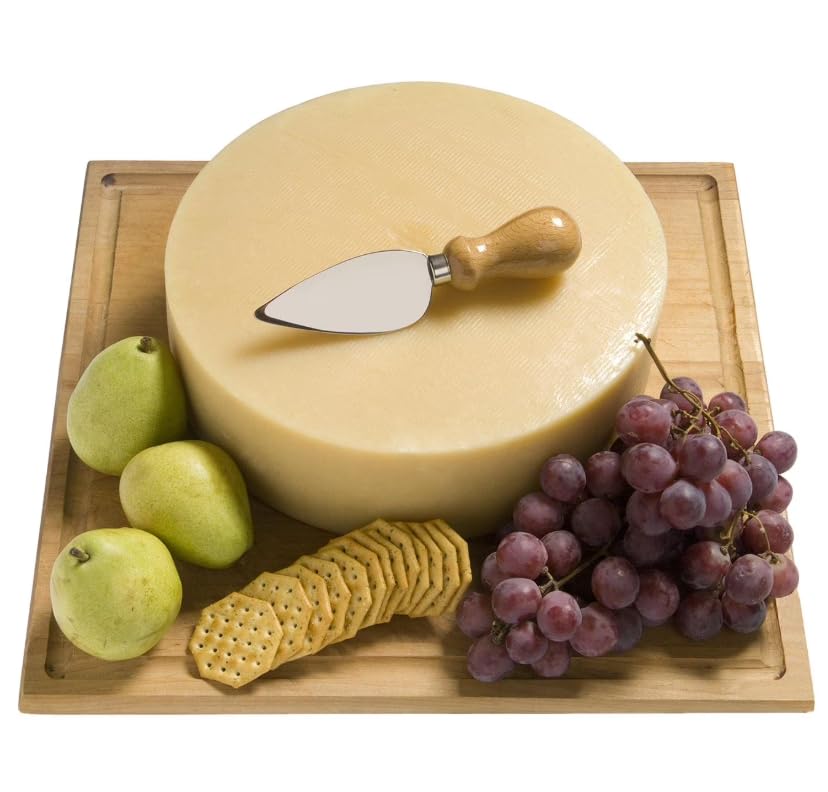 Imported Parmesan Cheese Wheel approx, Grate it over salads. Sprinkle it on pizza. Parmesan is also an excellent accompaniment for meatballs, egg dishes and casseroles. 15 lbs.